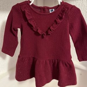 Janie and Jack burgundy dress